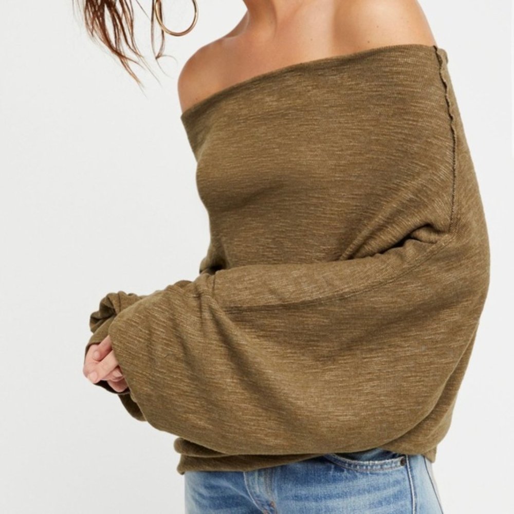 SOLD Free People  Thermal Off The shoulder Top S